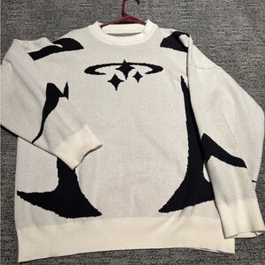 Stylish Black and White Sweater